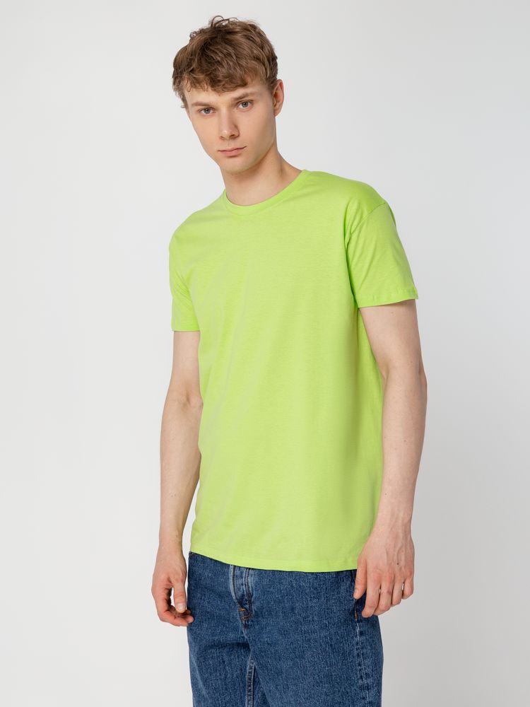 Футболка унисекс Regent 150, зеленое яблоко — изображение 9