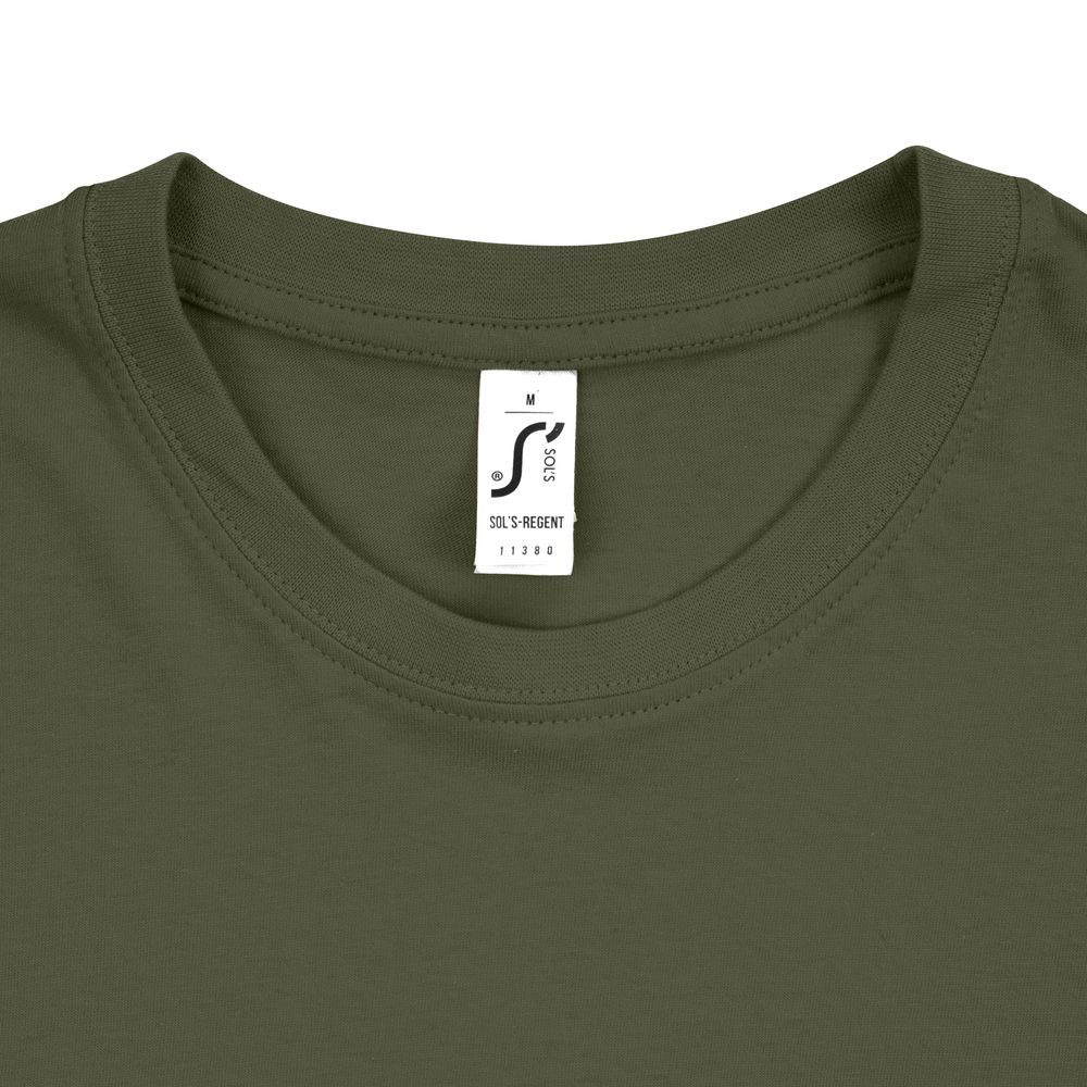 Футболка унисекс Regent 150, темный хаки — изображение 4