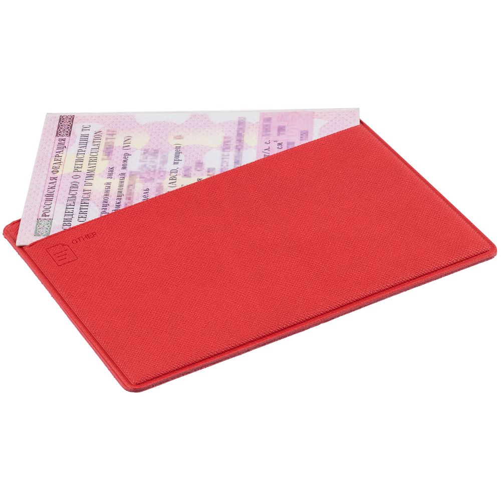 Обложка для автодокументов Devon Light, красная — изображение 5