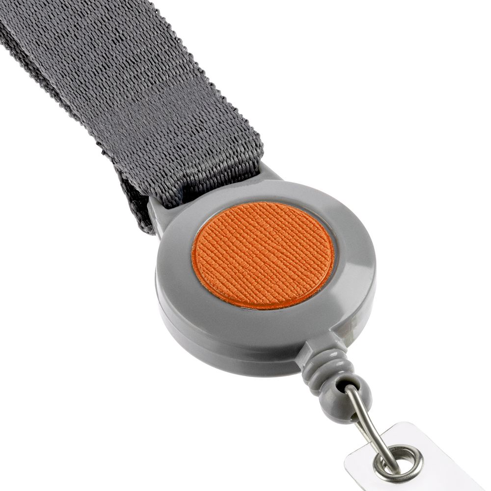 Чехол для карточки с лентой и ретрактором Devon, оранжевый — изображение 6