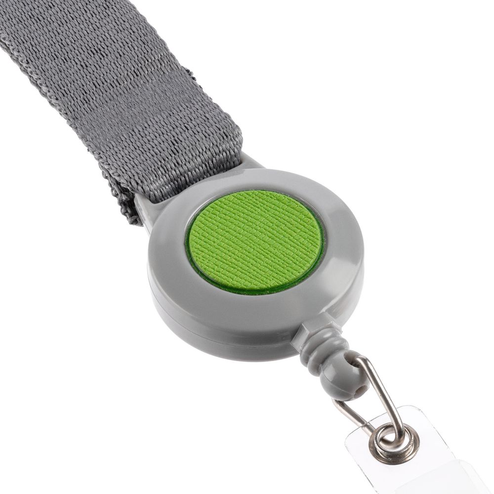 Чехол для карточки с лентой и ретрактором Devon, зеленый — изображение 6