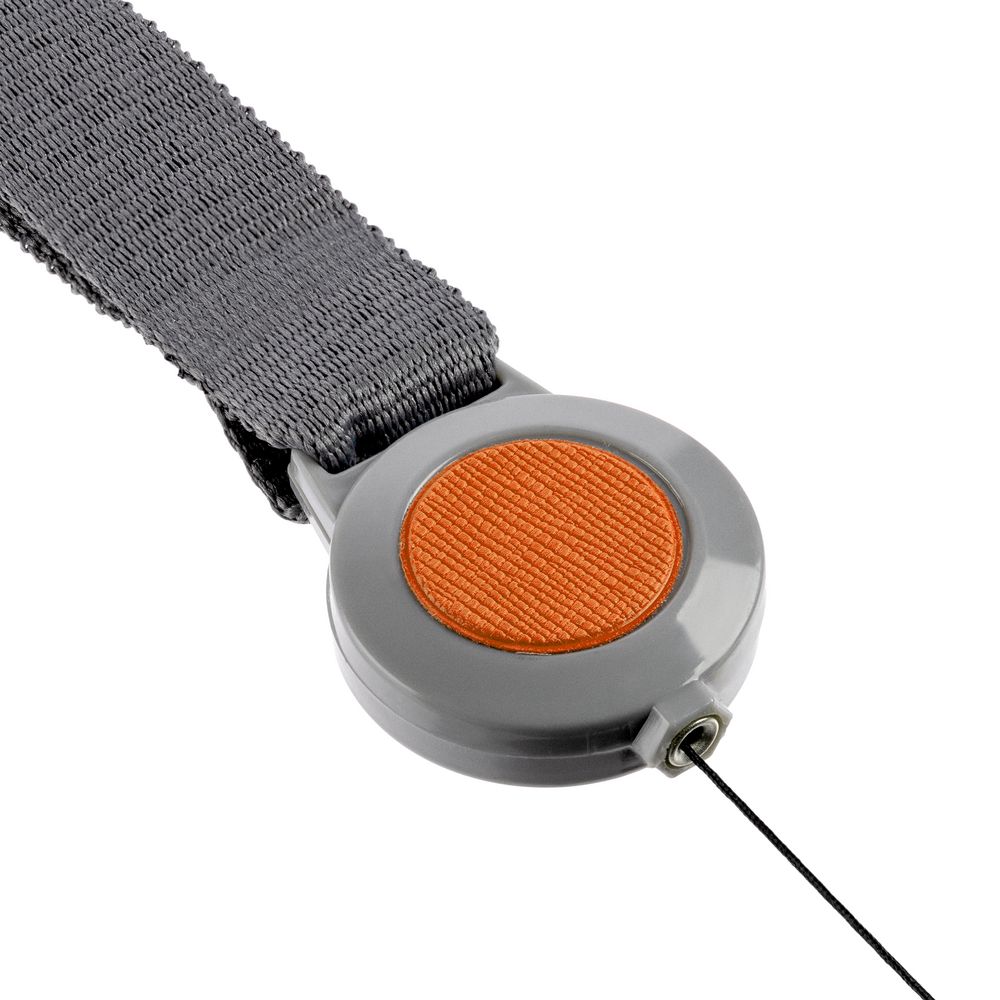 Чехол для пропуска с лентой и ретрактором Devon, оранжевый — изображение 7