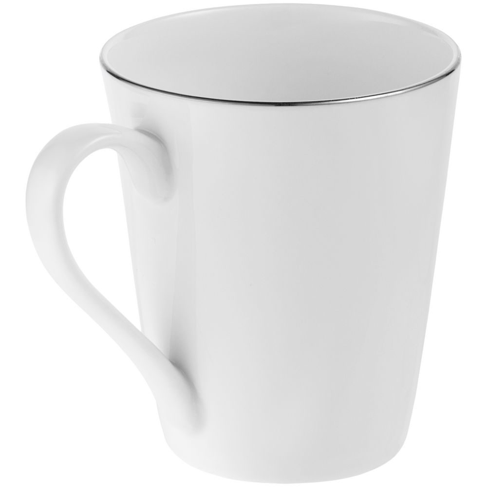 Кружка Select, белая с серебристой отводкой — изображение 3