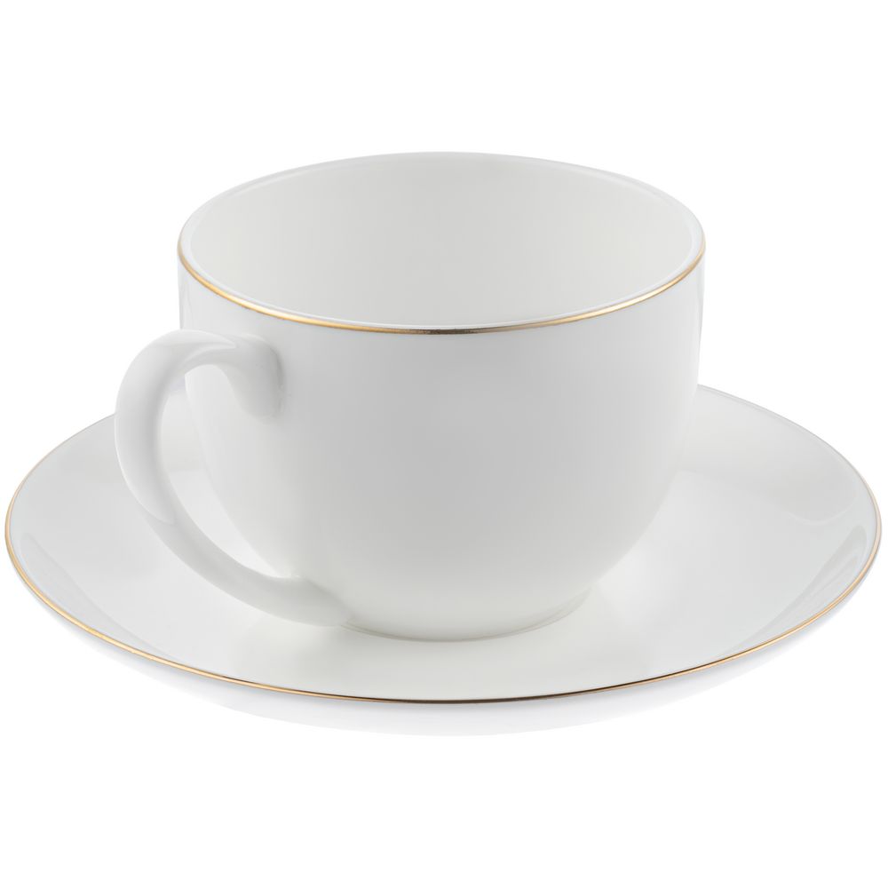Набор на 2 персоны Select, белый с золотистой отводкой — изображение 5