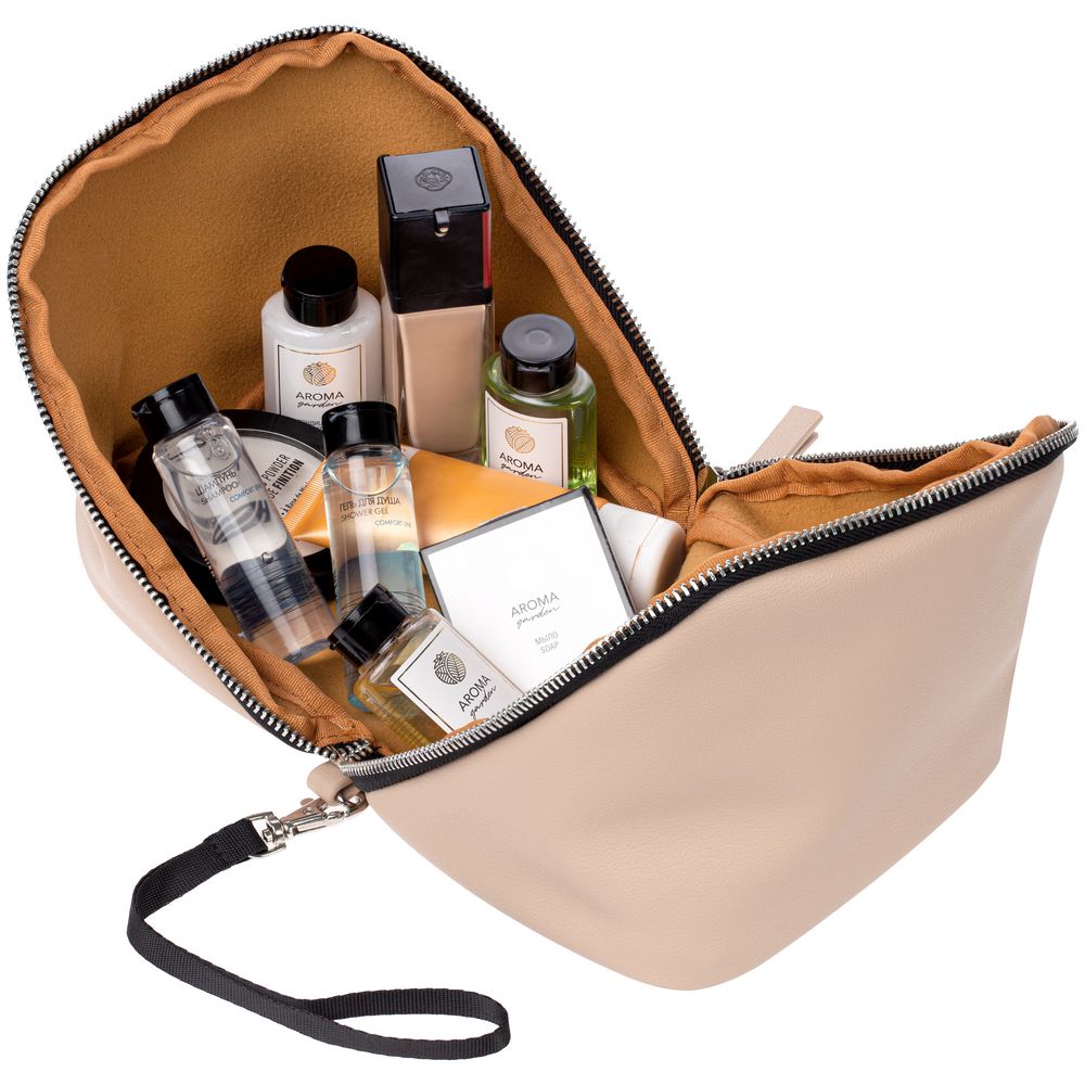 Дорожная косметичка Cubo, бежевая — изображение 8