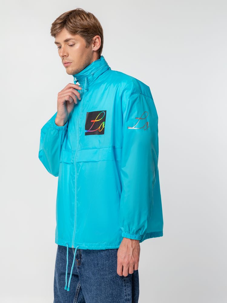 Ветровка из нейлона Surf 210, бирюзовая — изображение 7