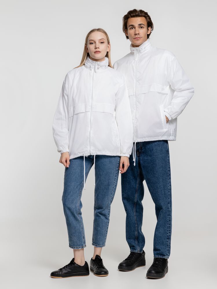 Ветровка из нейлона Surf 210, белая — изображение 15