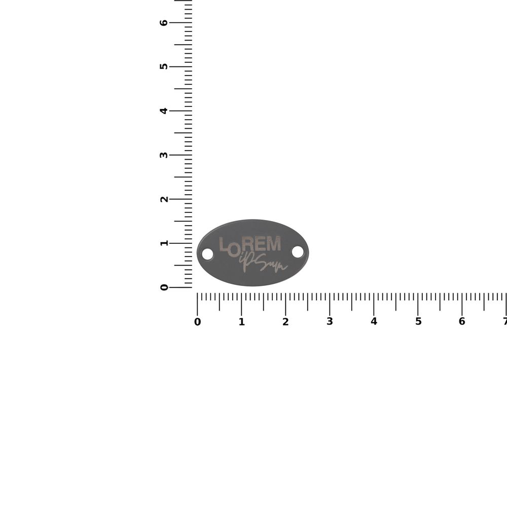 Шильдик металлический Alfa Oval, серый — изображение 3