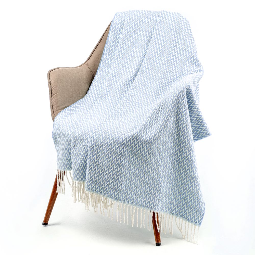 Плед Sagunt, светло-синий — изображение 4