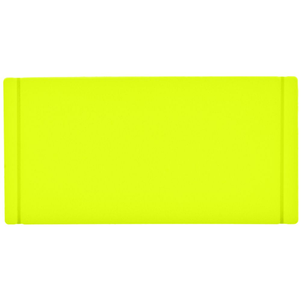 Лейбл из ПВХ Dzeta, XS, желтый неон