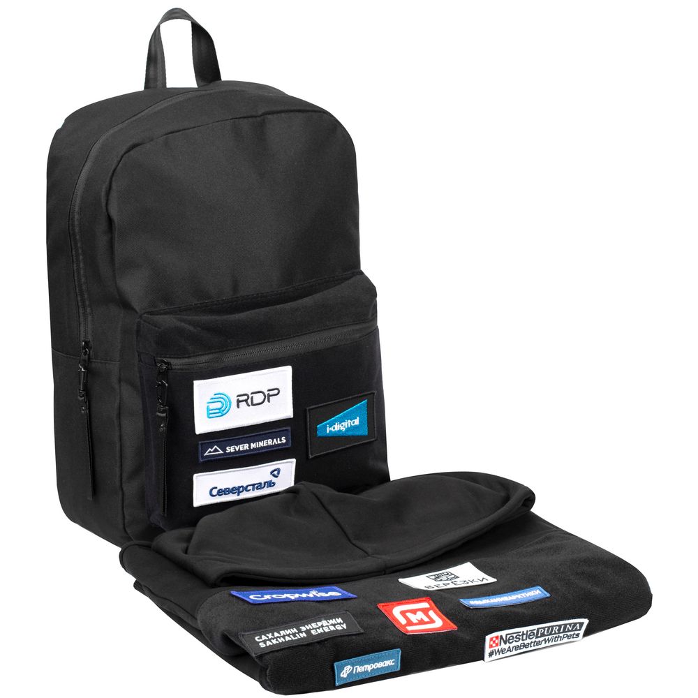 Худи унисекс Patch Catcher со вставкой из липучки, черное — изображение 18