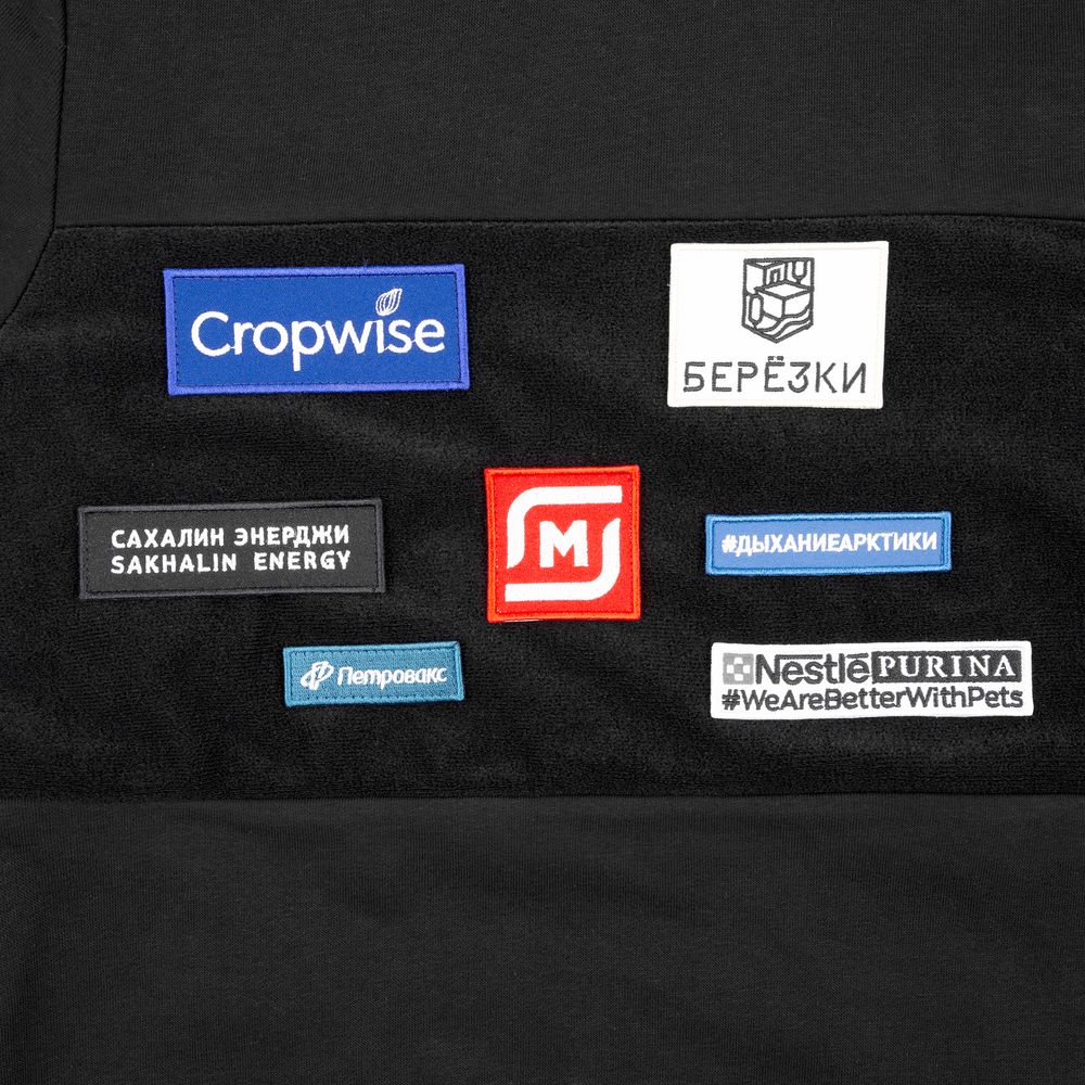 Худи унисекс Patch Catcher со вставкой из липучки, черное — изображение 9