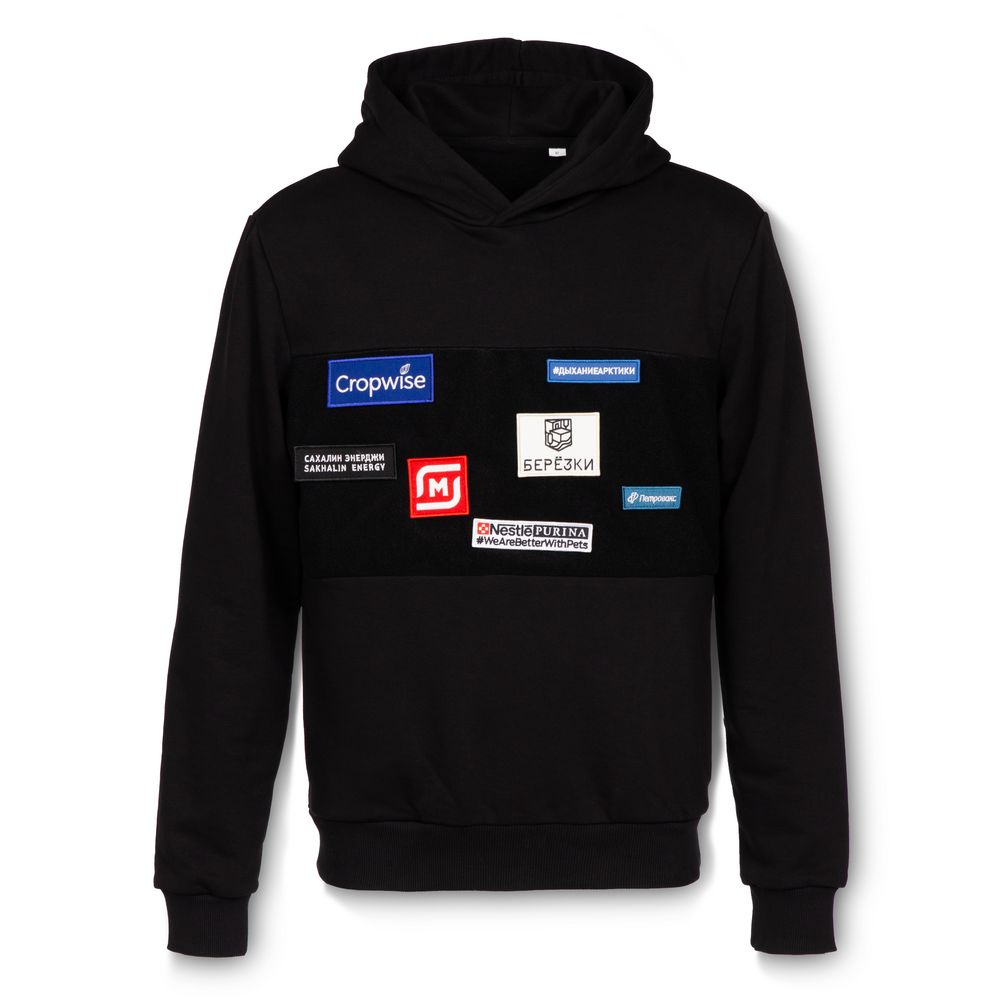 Худи унисекс Patch Catcher со вставкой из липучки, черное — изображение 8