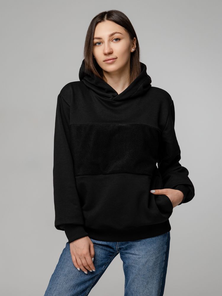 Худи унисекс Patch Catcher со вставкой из липучки, черное — изображение 11