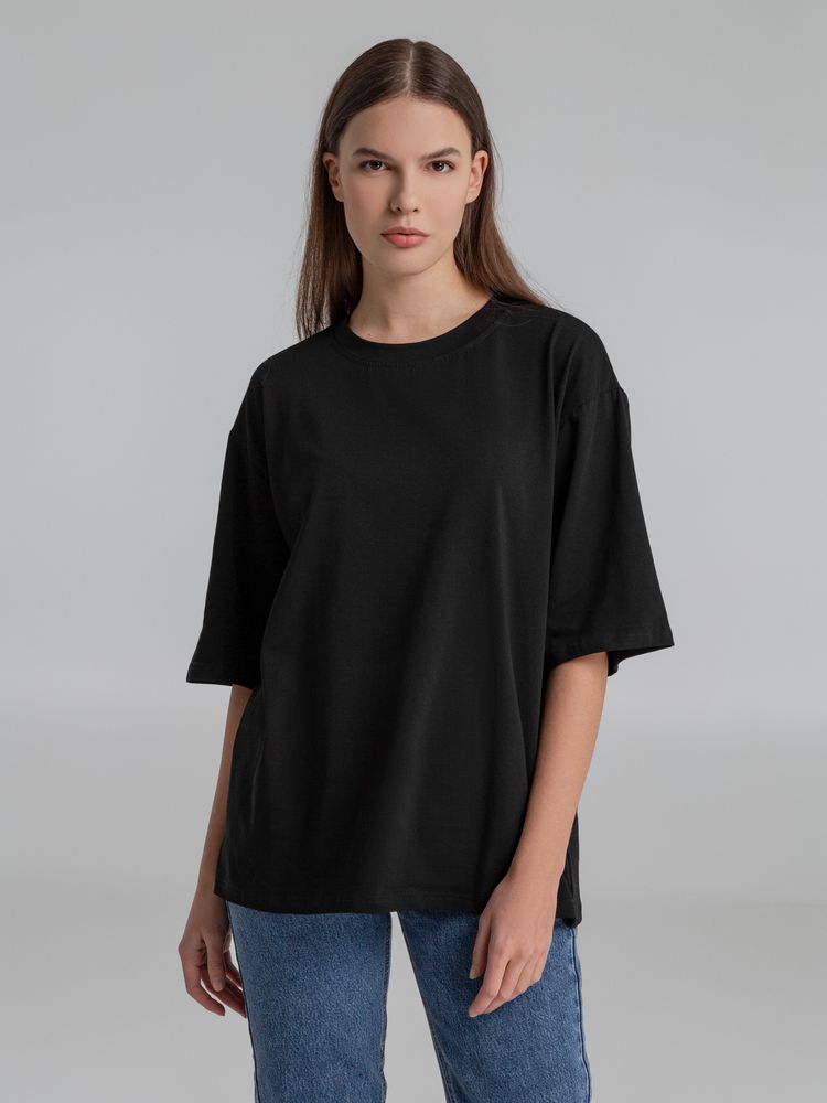 Футболка оверсайз Slope, черная — изображение 5