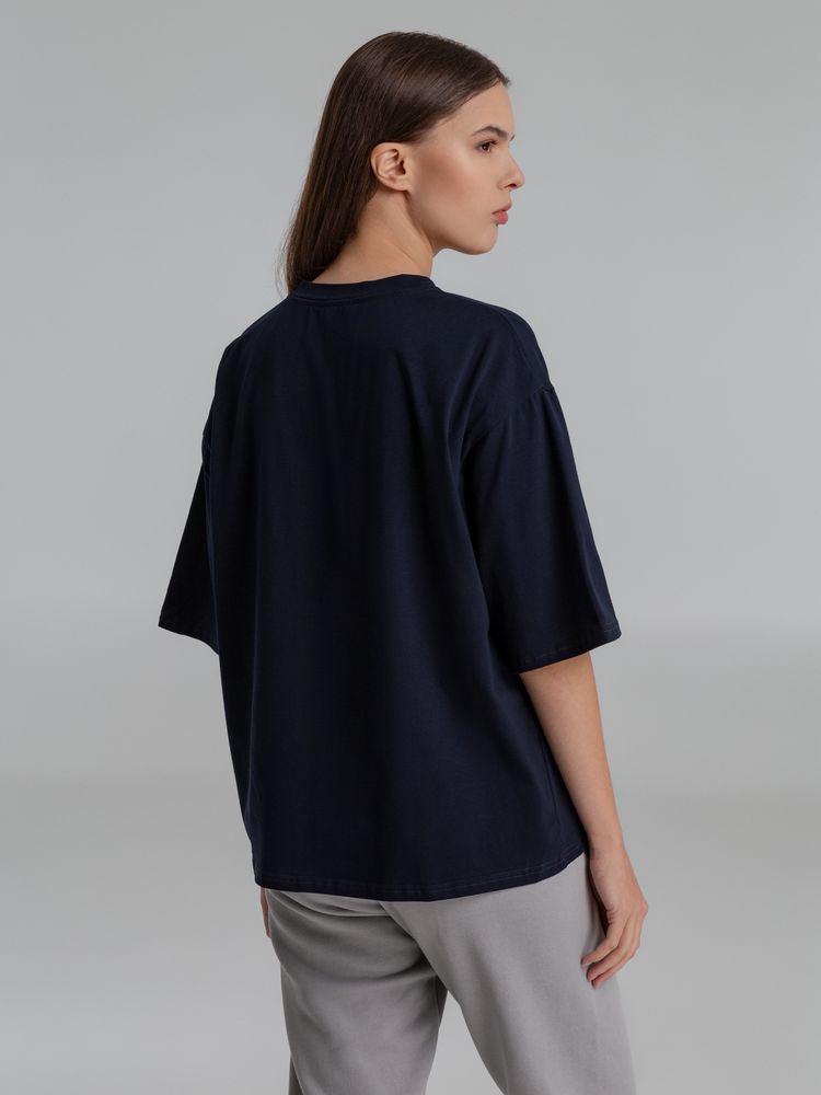 Футболка оверсайз Slope, темно-синяя — изображение 8