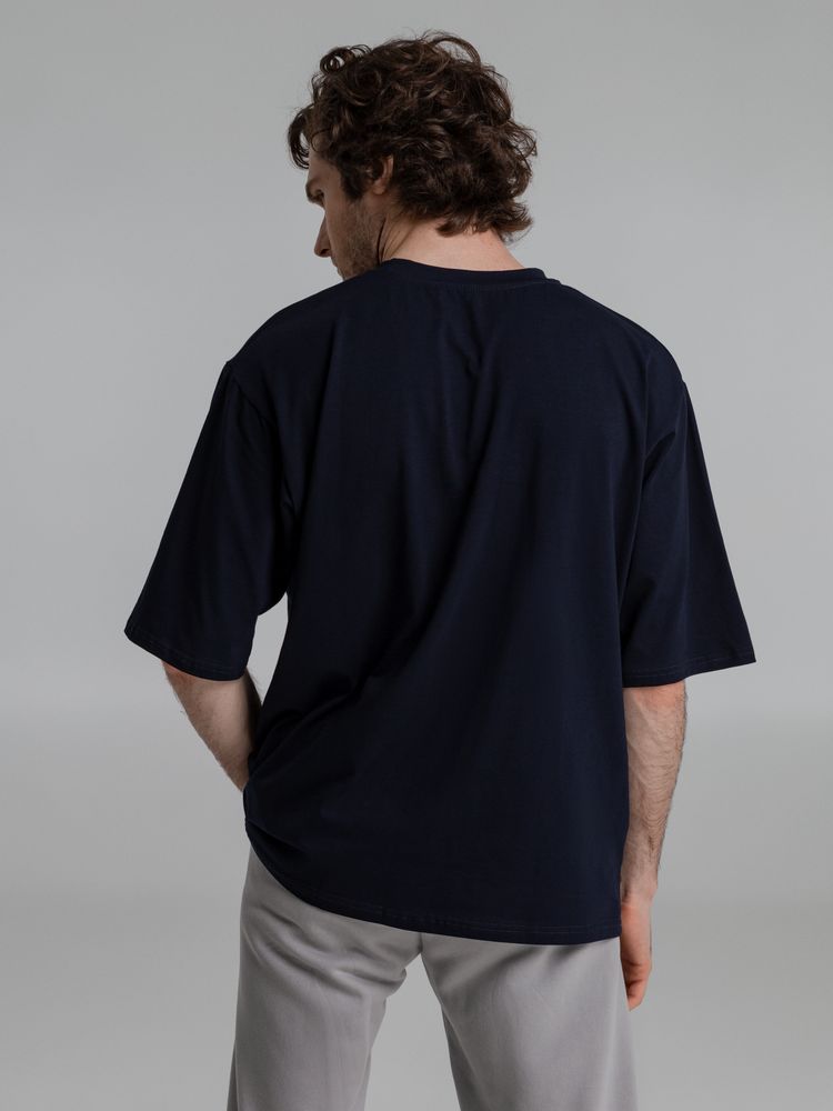 Футболка оверсайз Slope, темно-синяя — изображение 11