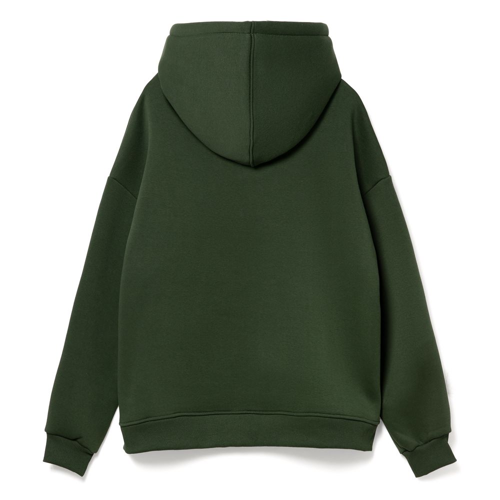 Худи Kulonga Oversize, темно-зеленое — изображение 3
