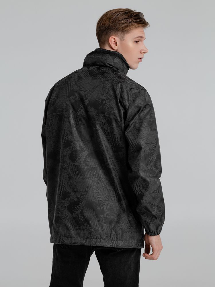 Ветровка светоотражающая Finvind, темно-серая — изображение 15