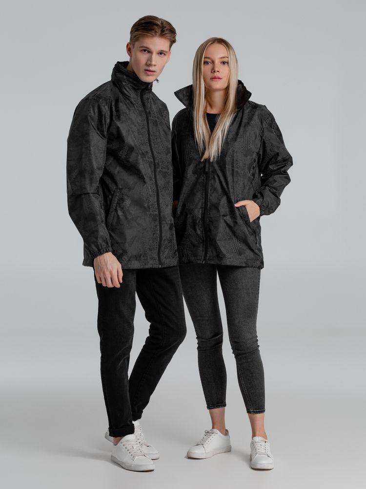 Ветровка светоотражающая Finvind, темно-серая — изображение 17