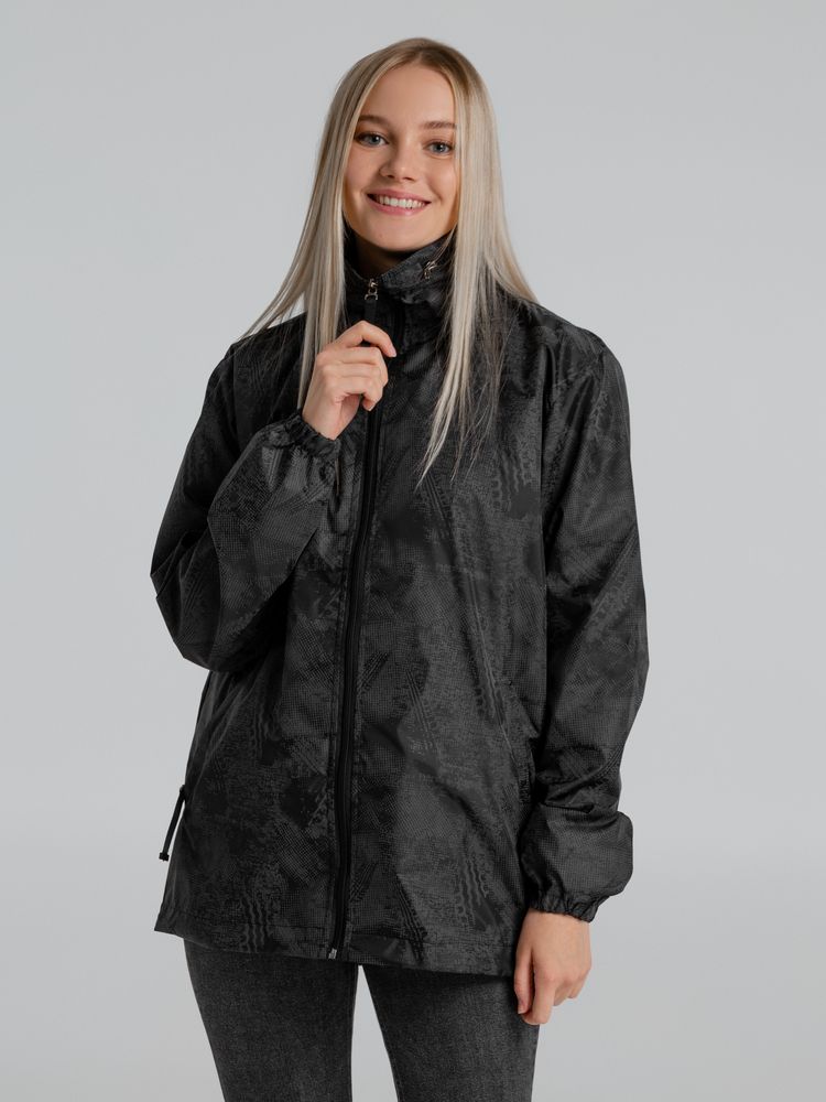 Ветровка светоотражающая Finvind, темно-серая — изображение 11