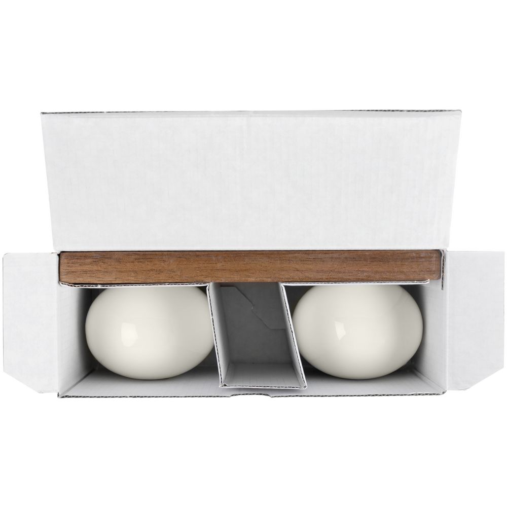 Набор из солонки и перечницы Piacente, белый — изображение 7