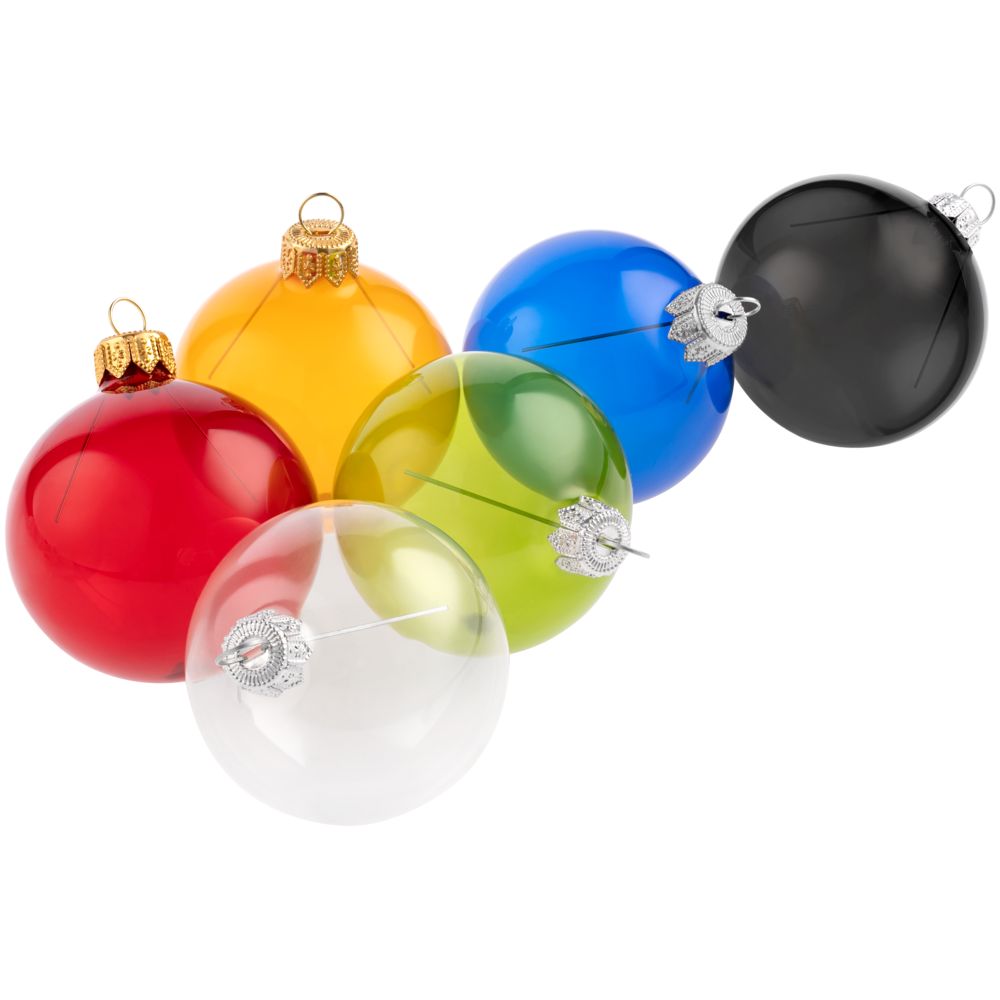 Елочный шар Gala Night в коробке, черный, 6 см — изображение 4