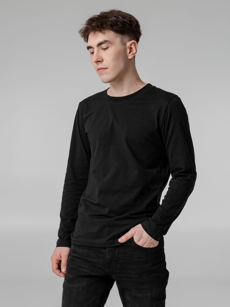 Футболка с длинным рукавом Lehta, черная — изображение 7