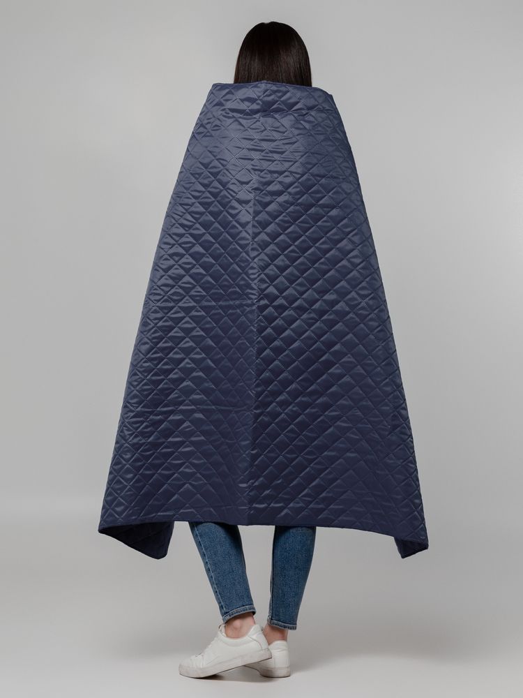 Плед-пончо для пикника SnapCoat, синий — изображение 10