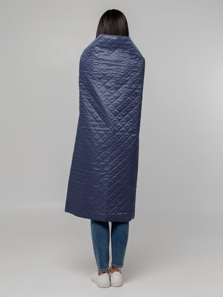 Плед-пончо для пикника SnapCoat, синий — изображение 8