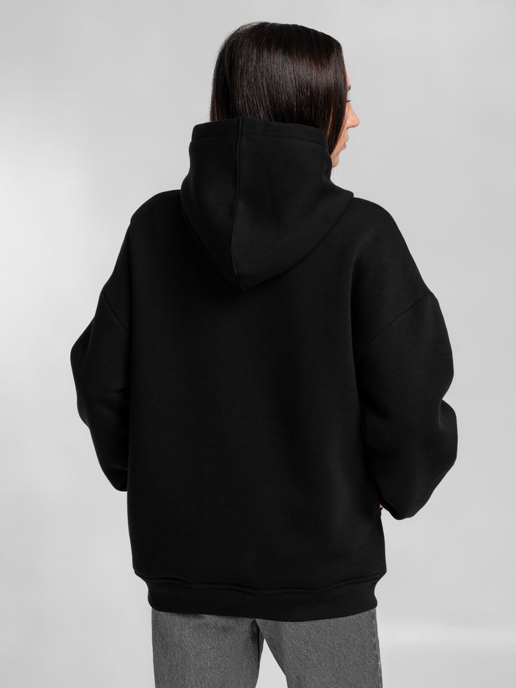 Худи Furry Oversize, черное — изображение 9