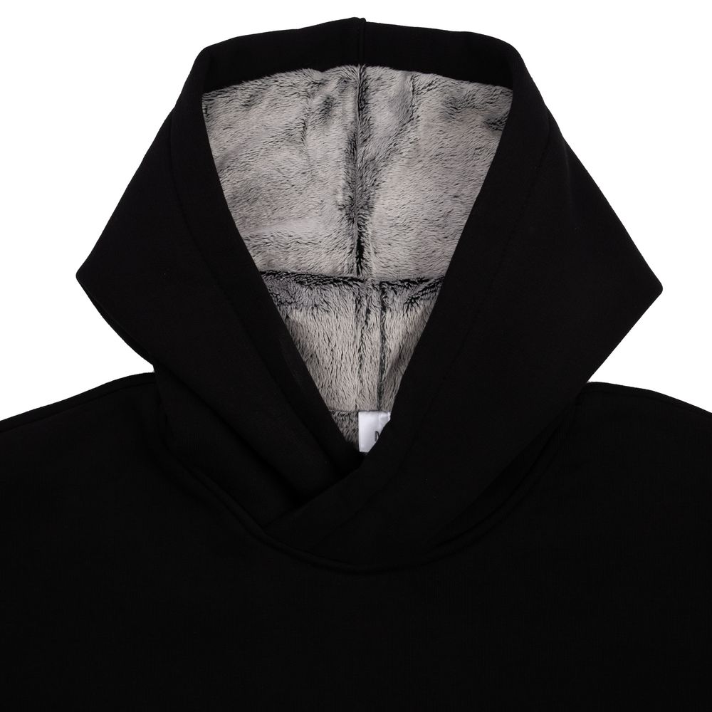 Худи Furry Oversize, черное — изображение 5