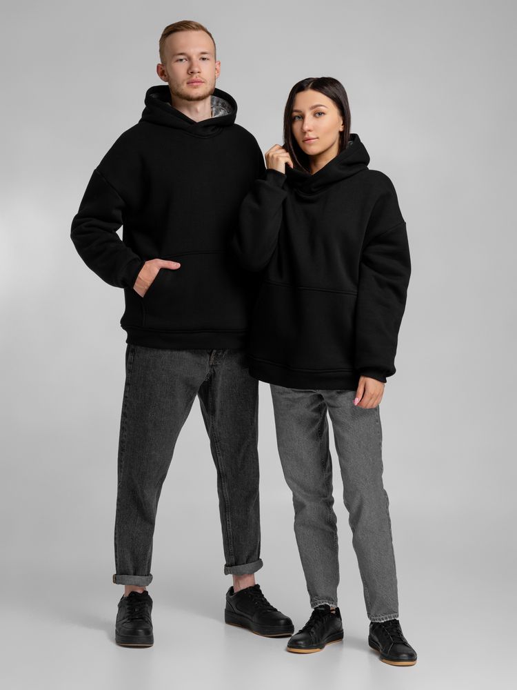 Худи Furry Oversize, черное — изображение 14