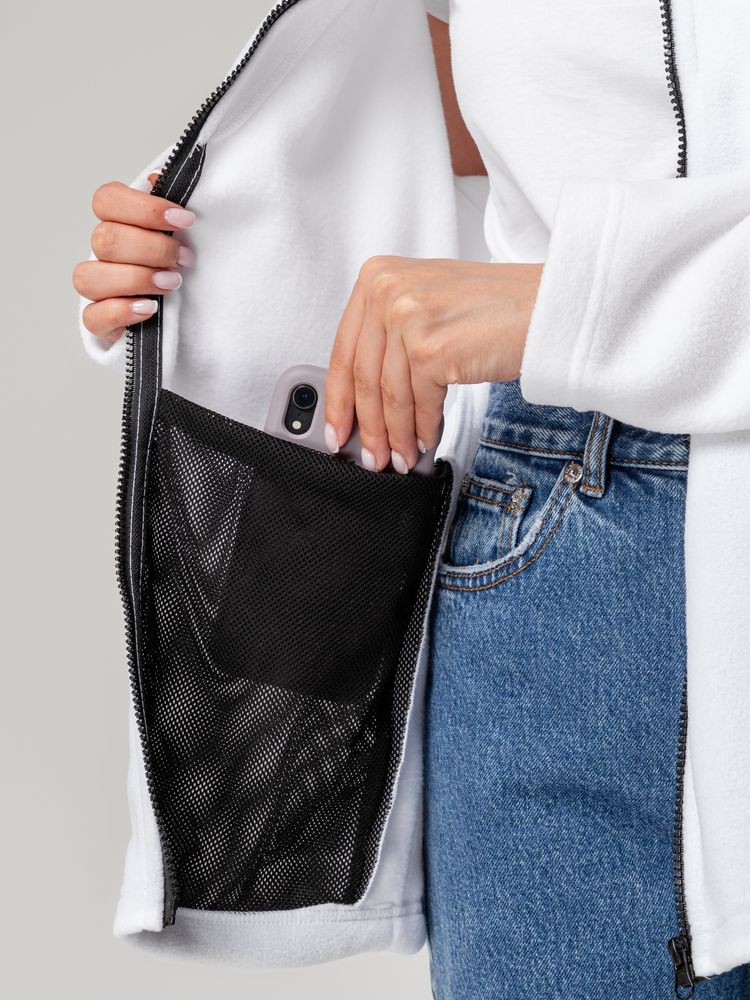 Куртка флисовая унисекс Manakin, черная — изображение 11