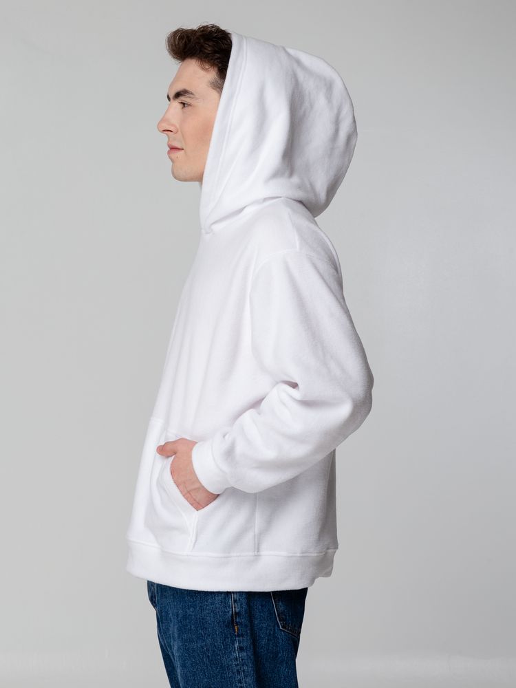 Худи флисовое унисекс Manakin, белое — изображение 12