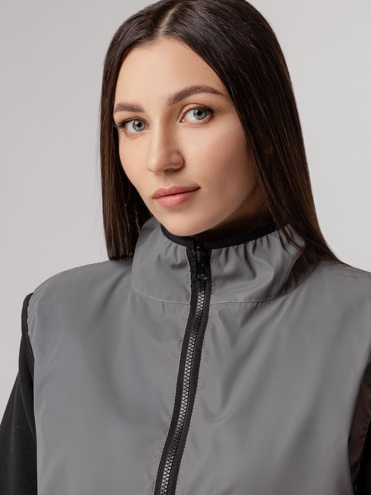 Жилет двусторонний Manifest из светоотражающей ткани, серый — изображение 16