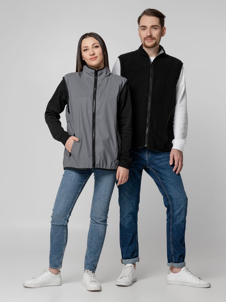 Жилет двусторонний Manifest из светоотражающей ткани, серый — изображение 21