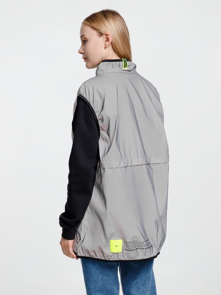 Жилет двусторонний Manifest из светоотражающей ткани, серый — изображение 23