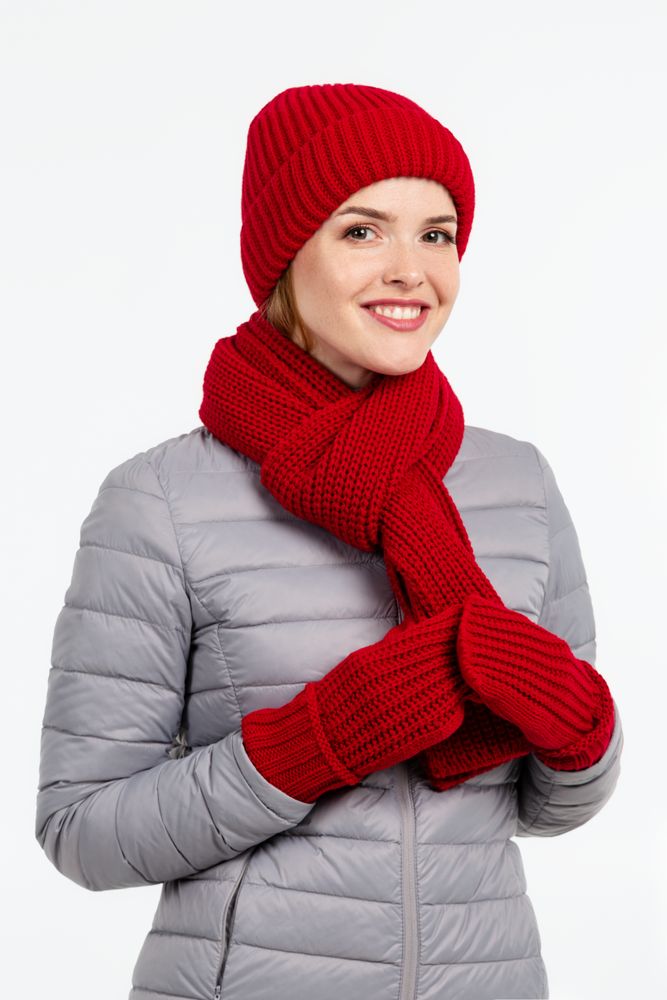 Варежки Nordkyn, глубокий красный — изображение 6