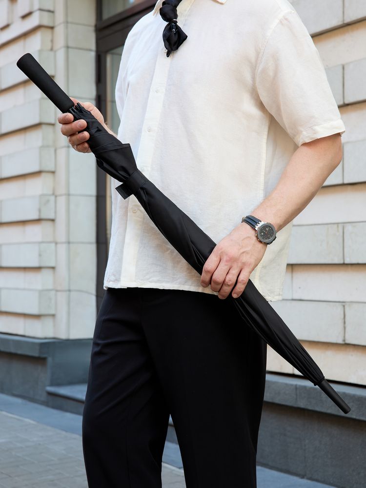 Зонт-трость Zero XXL, черный — изображение 9