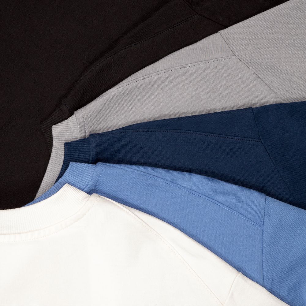 Футболка оверсайз унисекс Kosmos 2.0, темно-синяя — изображение 7