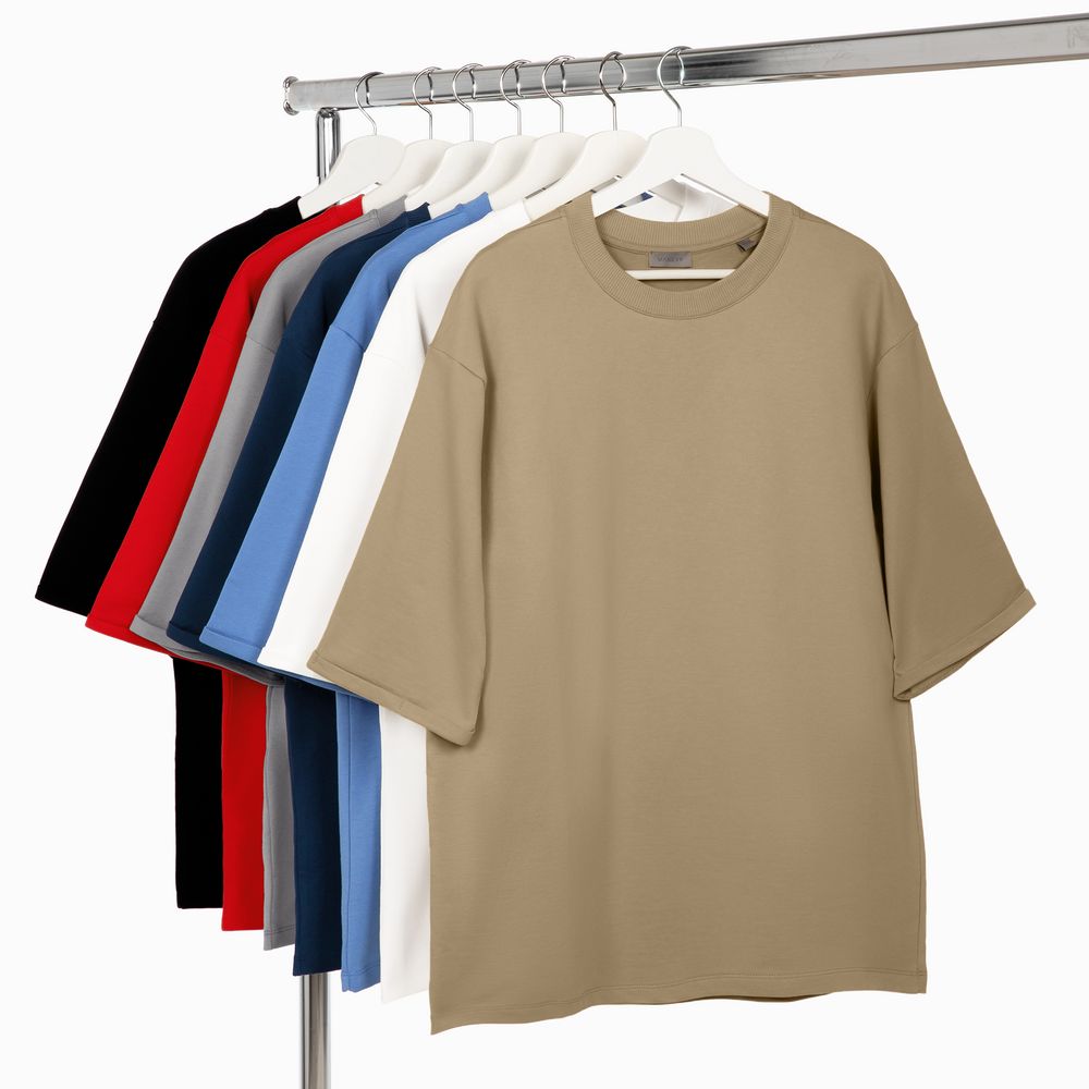 Футболка оверсайз унисекс Kosmos 2.0, красная — изображение 4