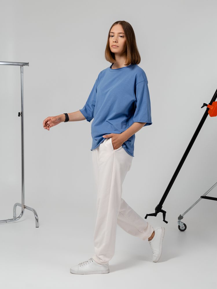 Футболка оверсайз Vozduh 2.0, синяя — изображение 7