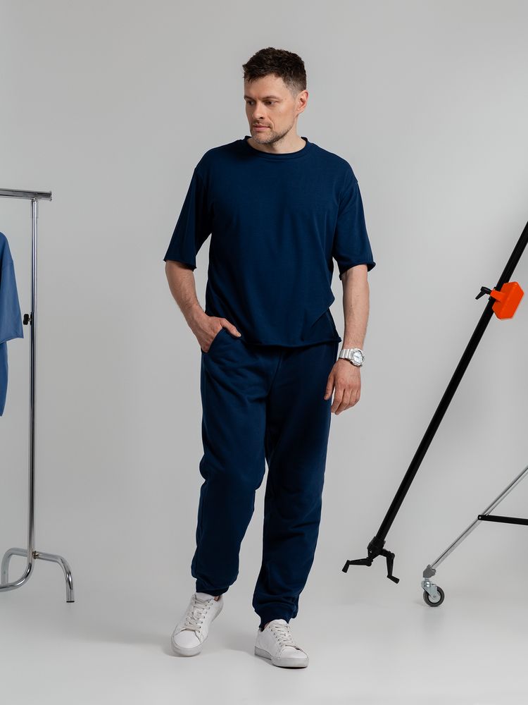 Футболка оверсайз Vozduh 2.0, синяя — изображение 9