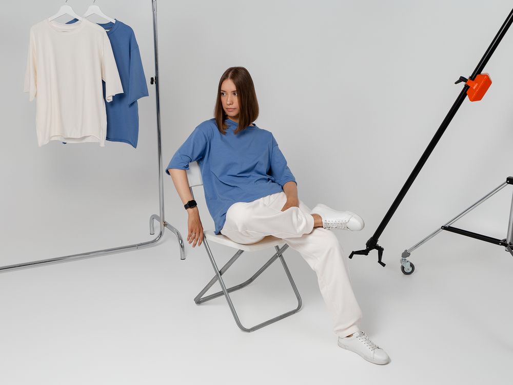 Футболка оверсайз Vozduh 2.0, красная — изображение 7