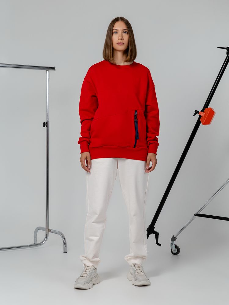 Свитшот унисекс Kosmos 2.0, красный — изображение 8