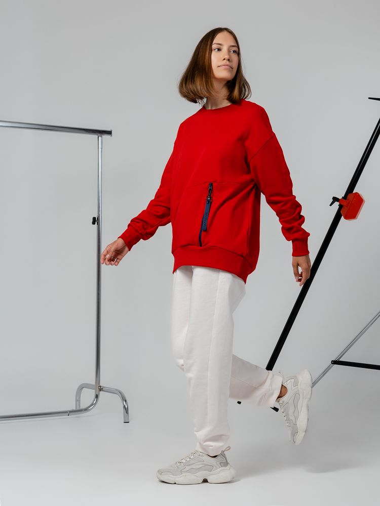 Свитшот унисекс Kosmos 2.0, красный — изображение 9