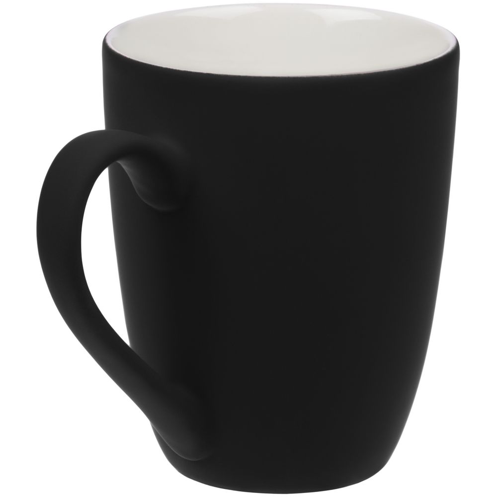 Кружка Good Morning с покрытием софт-тач, черная — изображение 3