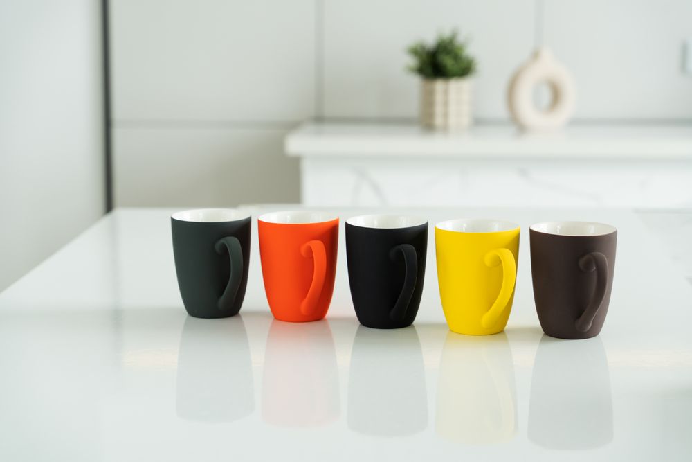 Кружка Good Morning с покрытием софт-тач, желтая — изображение 4