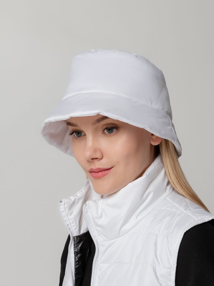 Панама утепленная Shelter, белая — изображение 6